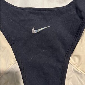 Nike Black and Tan Sports Bra